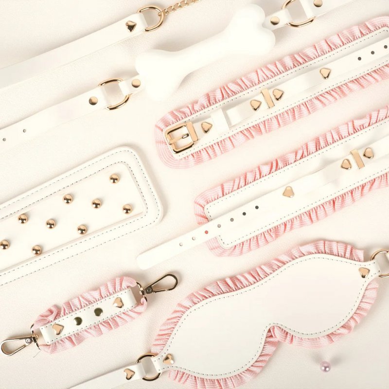 Bộ Bondage Pink Maid - Phụ Kiện BDSM Nhập Vai Hầu Gái Quyến Rũ