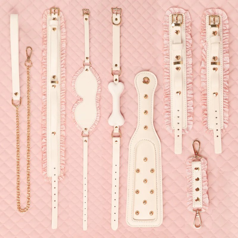 Bộ Bondage Pink Maid - Phụ Kiện BDSM Nhập Vai Hầu Gái Quyến Rũ