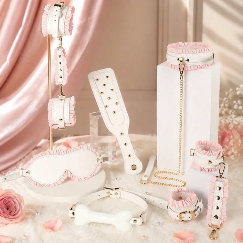 Bộ Bondage Pink Maid - Phụ Kiện BDSM Nhập Vai Hầu Gái Quyến Rũ