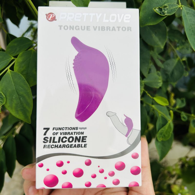 Vòng Đeo Dương Vật Có Rung Pretty Love Tongue – Kéo Dài Thời Gian & Kích Thích Điểm G