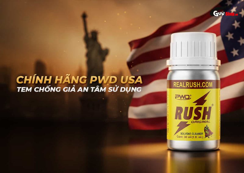 Popper khô Rush Original 30ml chính hãng PWD USA