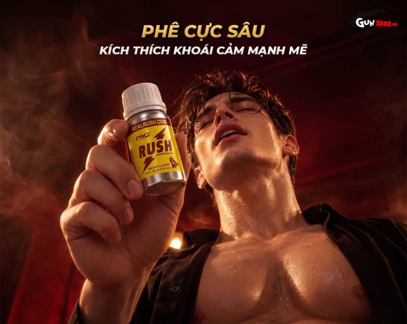 Popper khô PWD USA Rush Original 30ml kích thích khoái cảm, phê cực sâu