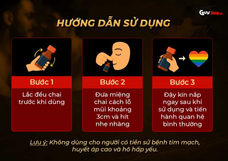 Hướng dẫn cách sử dụng Popper khô Rush Original 30ml chính hãng PWD USA