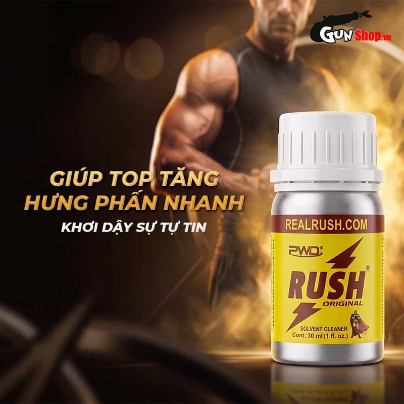 Chai hít Popper khô PWD USA Rush Original - Chai 30ml