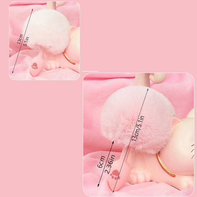 Đuôi Thỏ Silicon Hồng Dễ Thương Hình Bàn Chân Mèo – Dụng Cụ Cosplay & Kích Thích Dành Cho Newbie