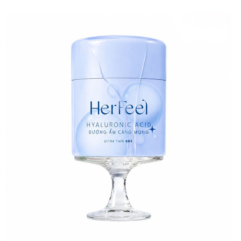 Bao Cao Su PlayAh HerFeel Hyaluronic Acid 003 Hương Nước Hoa Pháp Siêu Mỏng Dưỡng Ẩm