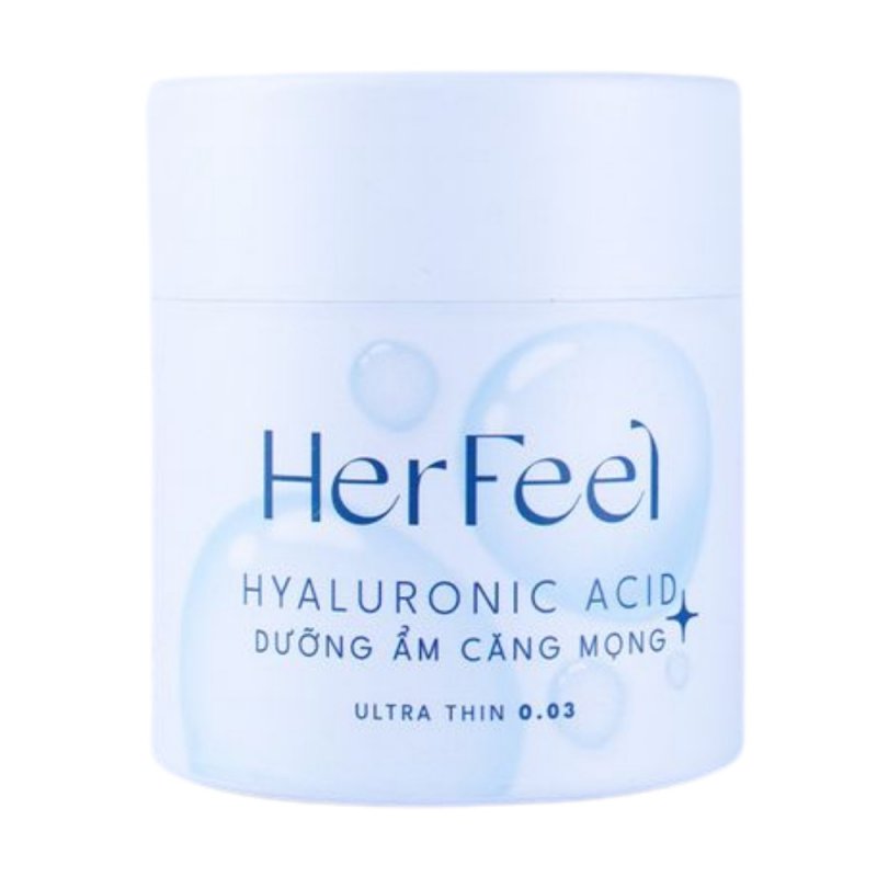 Bao Cao Su PlayAh HerFeel Hyaluronic Acid 003 Hương Nước Hoa Pháp Siêu Mỏng Dưỡng Ẩm