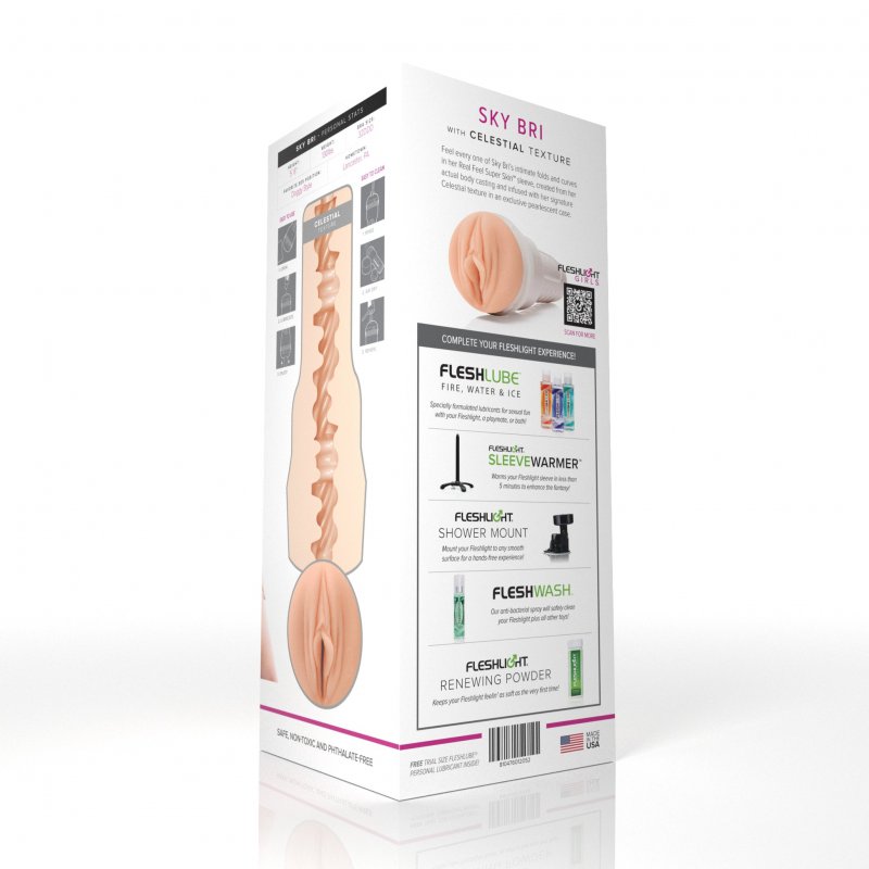 Cốc Thủ Dâm Fleshlight Girls Sky Bri Celestial Chính Hãng - Đánh Giá Kết Cấu Celestial Xoắn Ốc