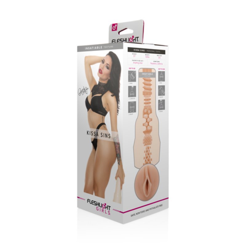 Cốc Thủ Dâm Fleshlight Girls Kissa Sins Chính Hãng Cấu Trúc Lòng Ống Insatiable