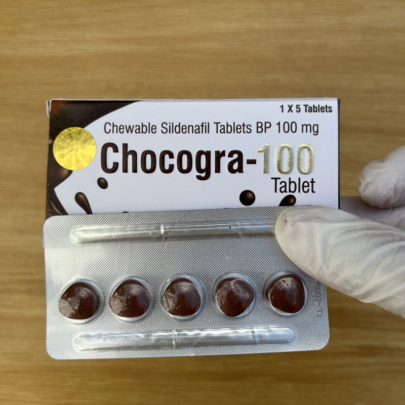 Kẹo nhai vị socola Chocogra 100mg Sunrise Ấn Độ giúp cương dương kéo dài thời gian quan hệ