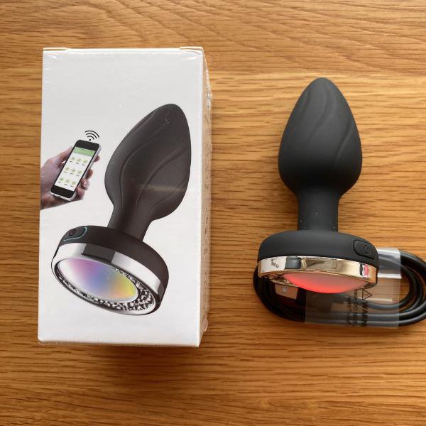 Anal Plug Điều Kiển Qua App - Phích Cắm Hậu Môn 10 Chế Độ Rung & Đèn LED Đổi Màu