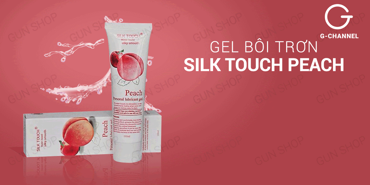  Thông tin Gel bôi trơn hương đào - Silk Touch - Chai 100ml hàng xách tay