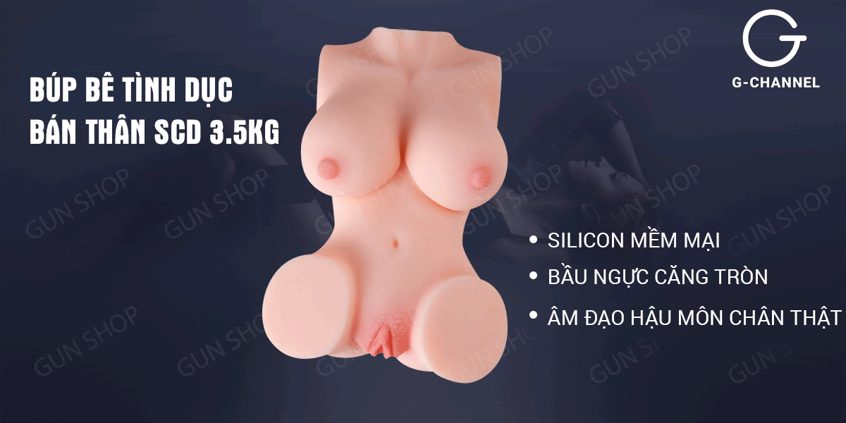  Đánh giá Búp bê tình dục nữ bán thân silicon trần cao cấp mềm mịn - SCD S2 3.5kg có tốt không?