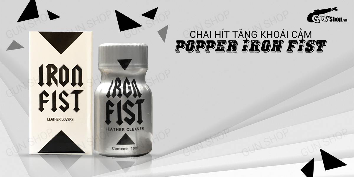  Kho sỉ Chai hít tăng khoái cảm Popper Iron Fist - Chai 10ml hàng xách tay