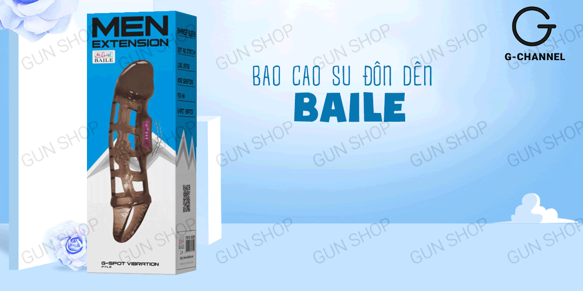  Phân phối Bao cao su đôn dên tăng kích thước lưới dây đeo Baile màu đen giá rẻ