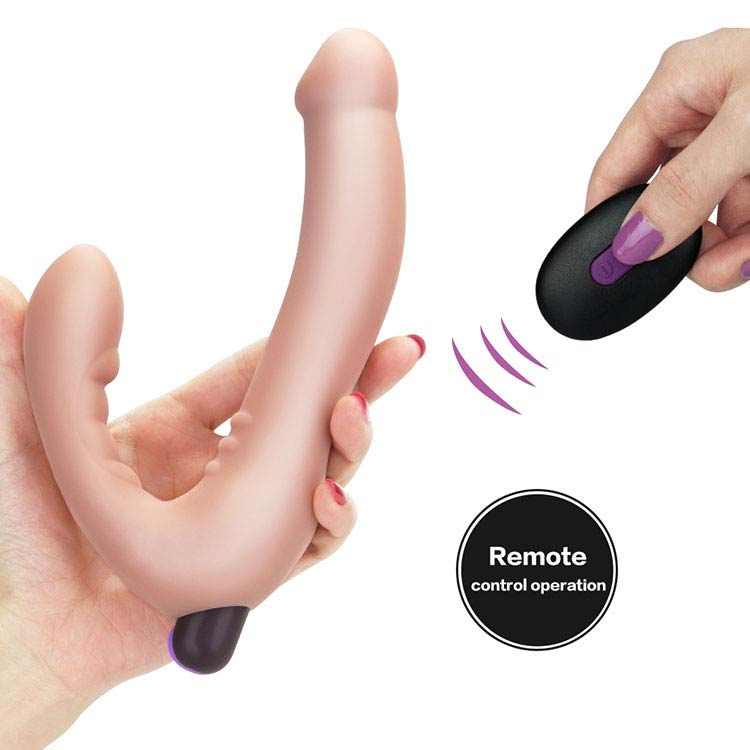 Bảng giá Dương vật giả 2 đầu Lovetoy Ijoy Strapless 10 chế độ rung sạc điện giá rẻ