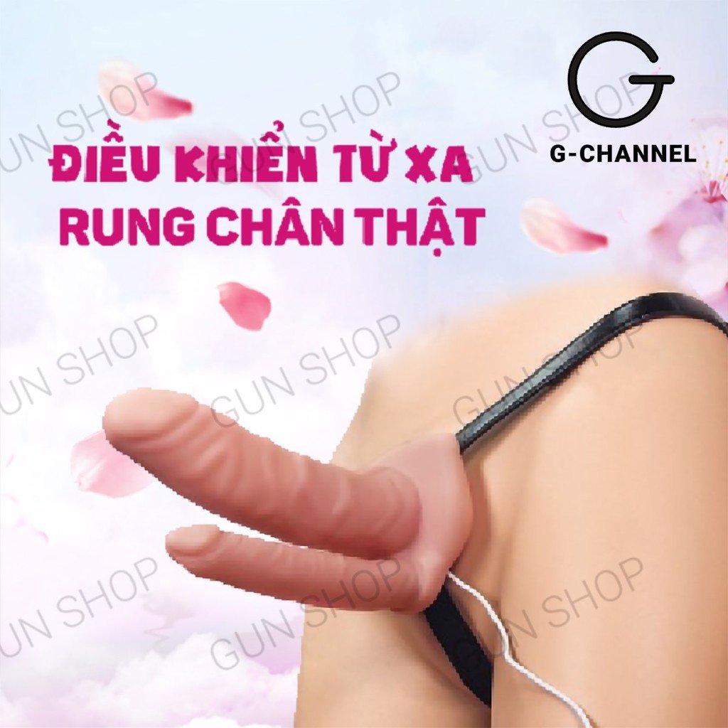 Dương vật giả rung 2 đầu dây đeo pin Lovetoy unisex kích thích