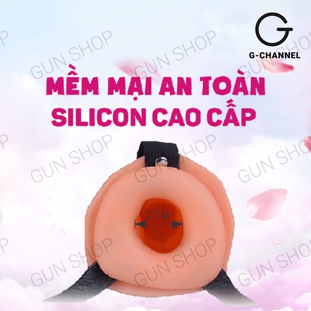 Dương vật giả rung 2 đầu dây đeo pin Lovetoy unisex kích thích