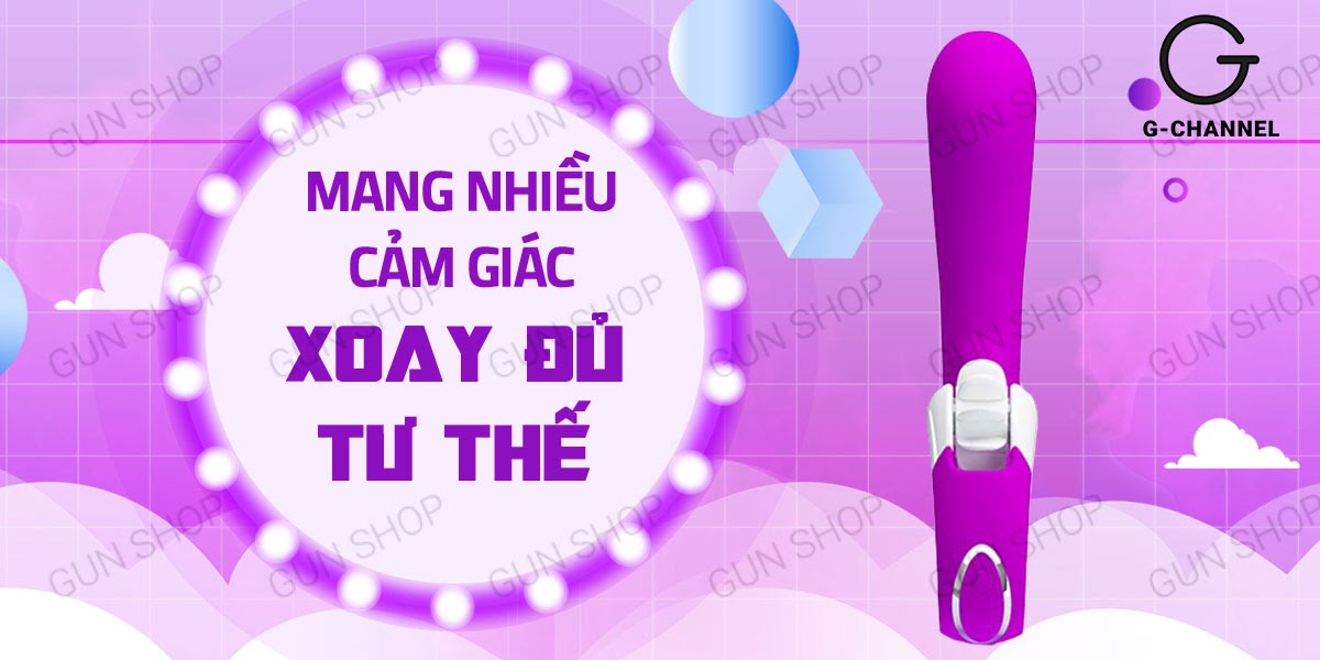  Giá sỉ Dương vật giả kết hợp lưỡi rung siêu mạnh sạc điện - Pretty Love Magic Lounge cao cấp