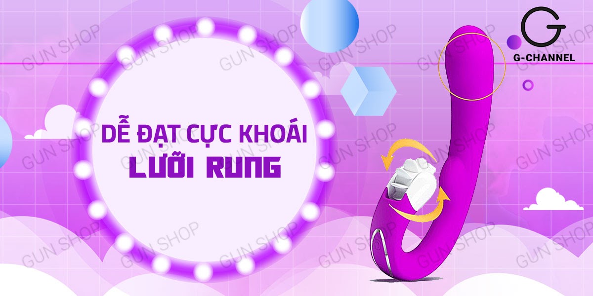  Giá sỉ Dương vật giả kết hợp lưỡi rung siêu mạnh sạc điện - Pretty Love Magic Lounge cao cấp