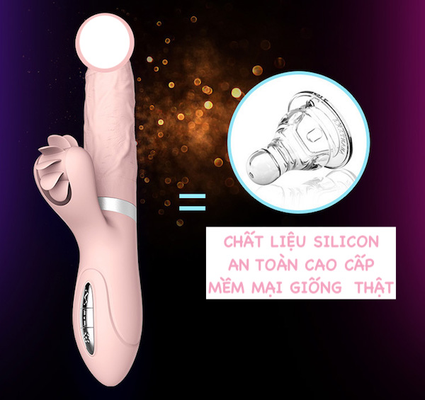  Nơi bán Dương vật cao cấp rung thụt tỏa nhiệt kết hợp lưỡi liếm siêu mềm - Vibrator Evo Mars chính hãng