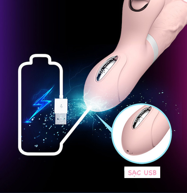  Nơi bán Dương vật cao cấp rung thụt tỏa nhiệt kết hợp lưỡi liếm siêu mềm - Vibrator Evo Mars chính hãng