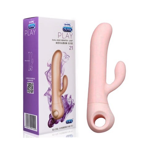 Dương vật giả rung có nhánh - Durex Dual Head Vibrator Loop 21