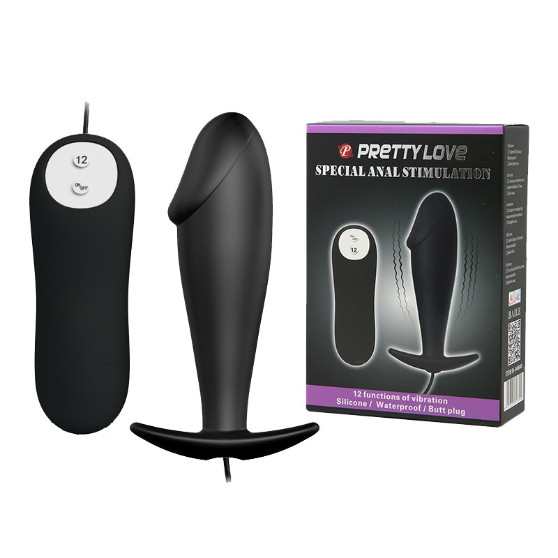 Trứng rung hậu môn rung mạnh chống nước pin - Pretty Love Butt Plug