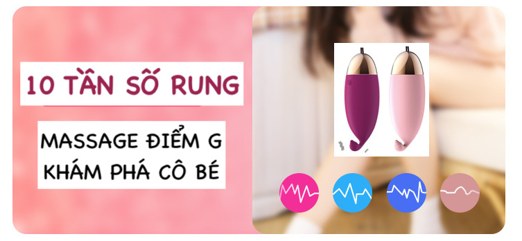 Trứng rung 10 chế độ sạc tiện lợi kích thích mạnh mẽ Lilo