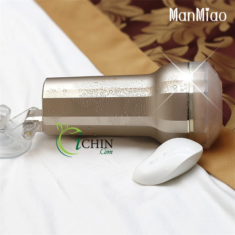 Âm đạo giả Manmiao Gold xoay 120 độ đèn pin kích thích