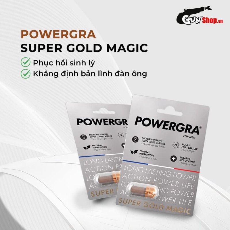 Powergra For Men hàng chính hãng tăng kích thước kéo dài