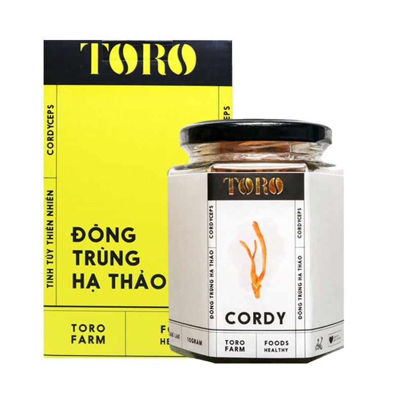 Đông trùng hạ thảo Toro - Sấy thăng hoa nguyên sợi cải thiện chức năng sinh lý - Hũ 10g