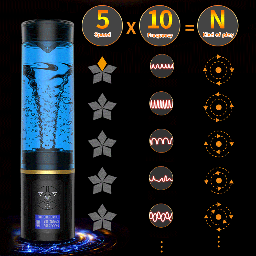  Nơi bán Máy tập tăng kích thước dương vật tự động màn hình LCD có massage bằng nước dùng sạc - Mioyy hàng mới về