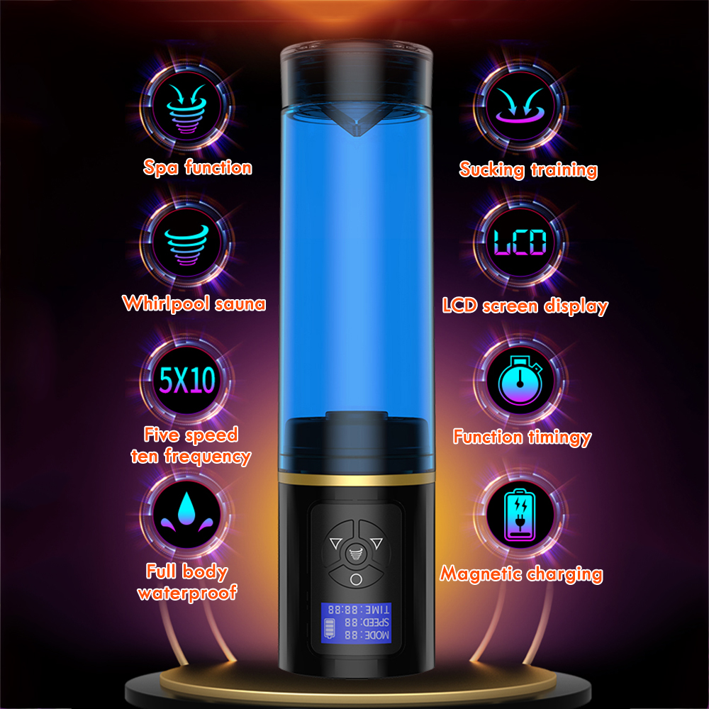 Nơi bán Máy tập tăng kích thước dương vật tự động màn hình LCD có massage bằng nước dùng sạc - Mioyy  hàng mới về
