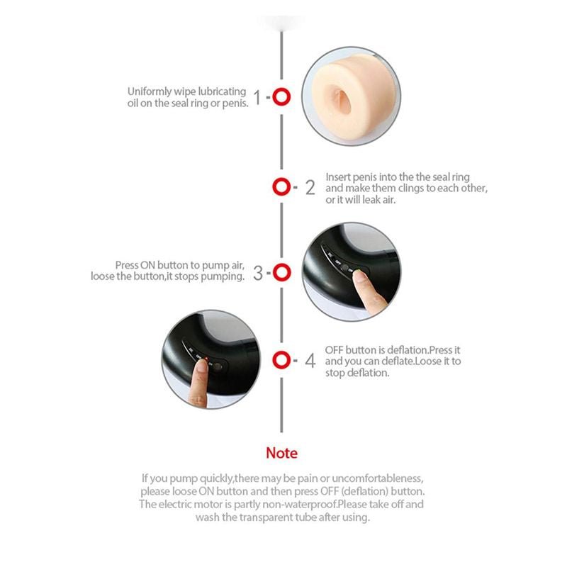 Máy tập tăng kích thước dương vật tự động dùng sạc - Youcups Smart Pump Big-Men