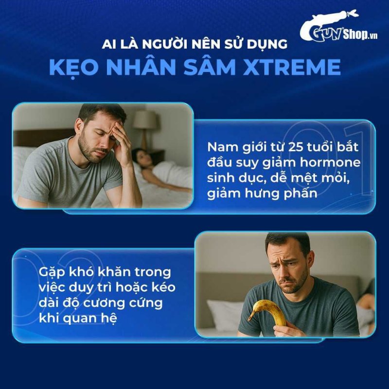 Kẹo nhân sâm Xtreme tăng cường sinh lý mạnh mẽ, hiệu quả