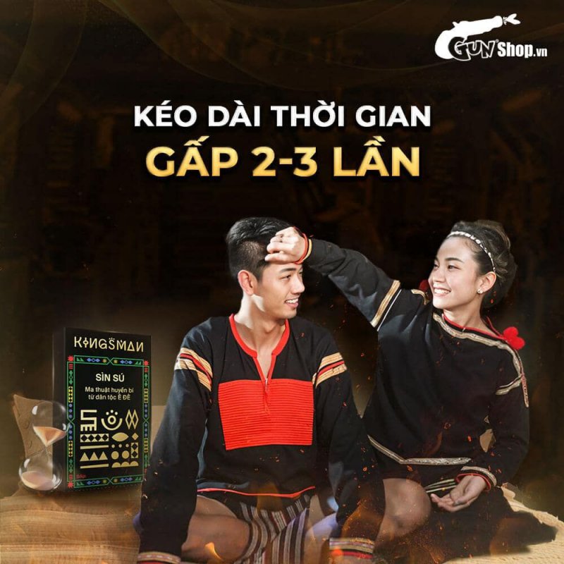 Bột sìn sú Kingsman 0.5gr tăng cường sinh lý kéo dài hiệu quả