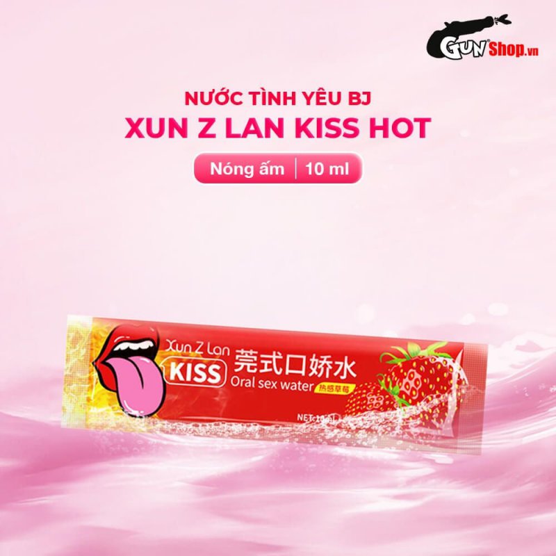 Nước Tình Yêu BJ Ấm Nóng Hương Dâu Xun Z Lan Kiss Hot 10ml