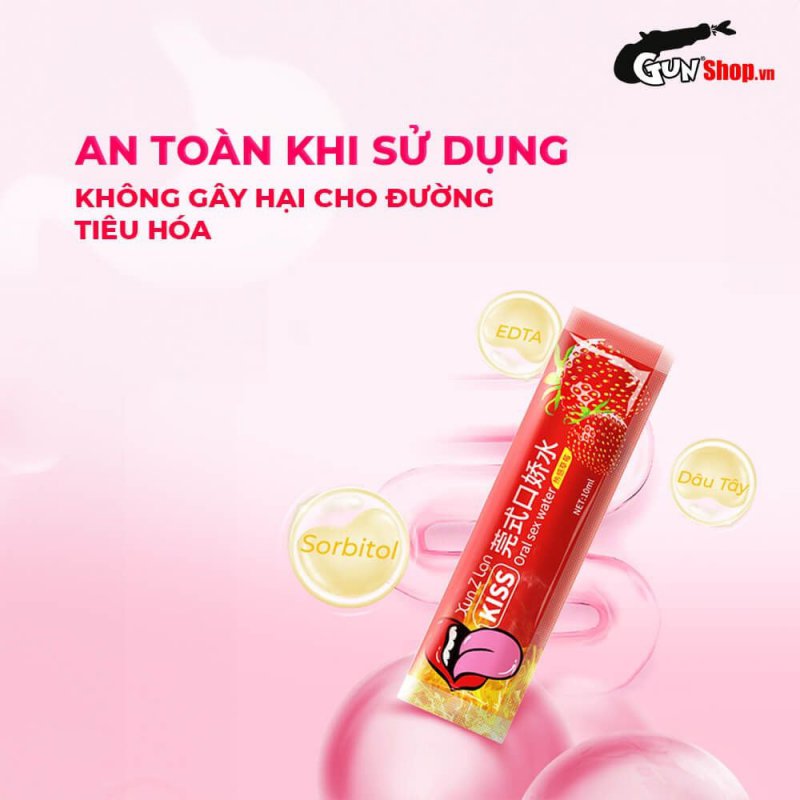 Nước Tình Yêu BJ Ấm Nóng Hương Dâu Xun Z Lan Kiss Hot 10ml