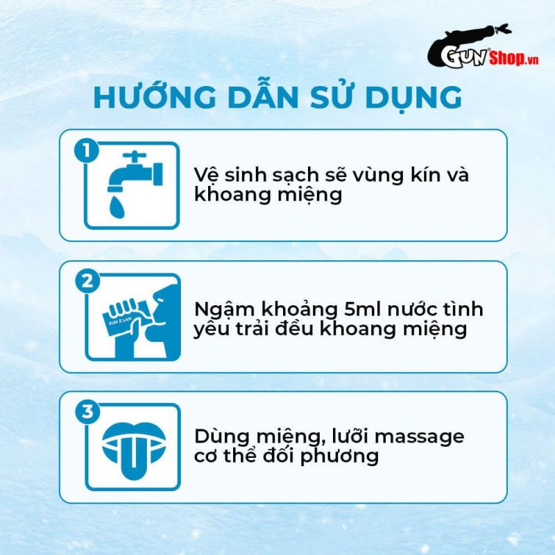 Nước Tình Yêu BJ Mát Lạnh Bạc Hà Xun Z Lan Kiss Cool 10ml