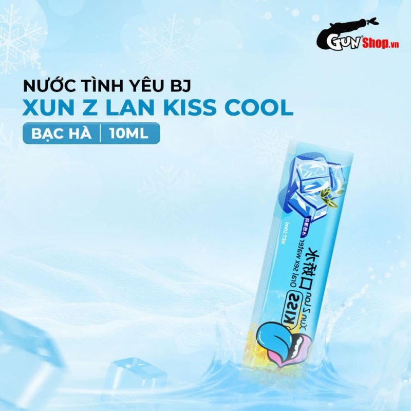 Nước Tình Yêu BJ Mát Lạnh Bạc Hà Xun Z Lan Kiss Cool 10ml