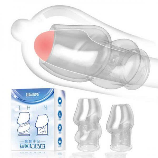 Bao cao su đôn dên tăng kích thước Aichao Thin Xanh - Hở quy đầu 