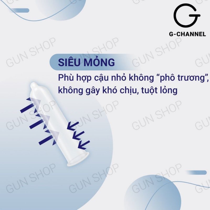 Bao cao su Liebe mỏng nhẹ 49mm, an toàn, mềm mại hộp 12