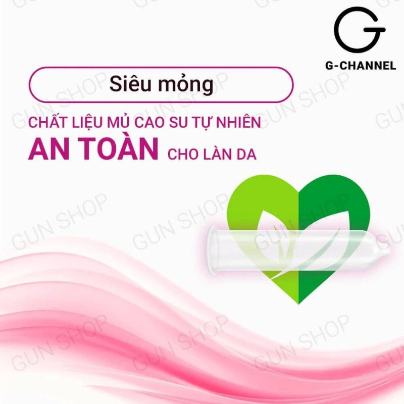 Bao cao su Relax hương dâu siêu mỏng mềm mại hộp 12 cái