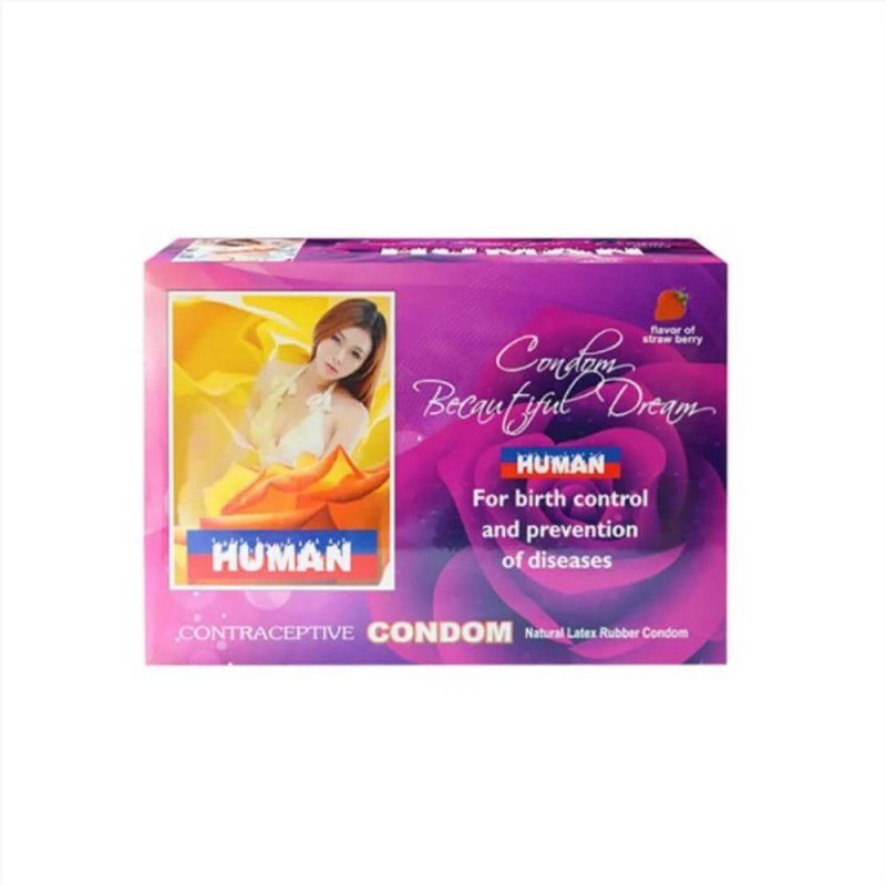 Bao cao su Human hương dâu thơm mát, hộp 120 cái giá tốt