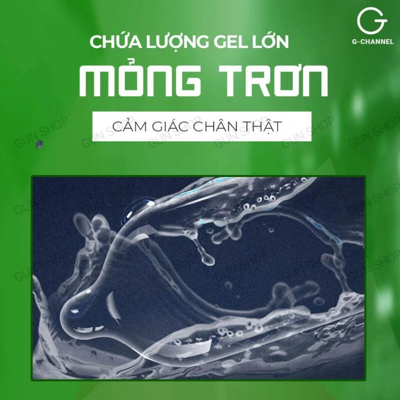 Bao cao su OKHQ hương bạc hà hộp 144 cái siêu mát, an toàn