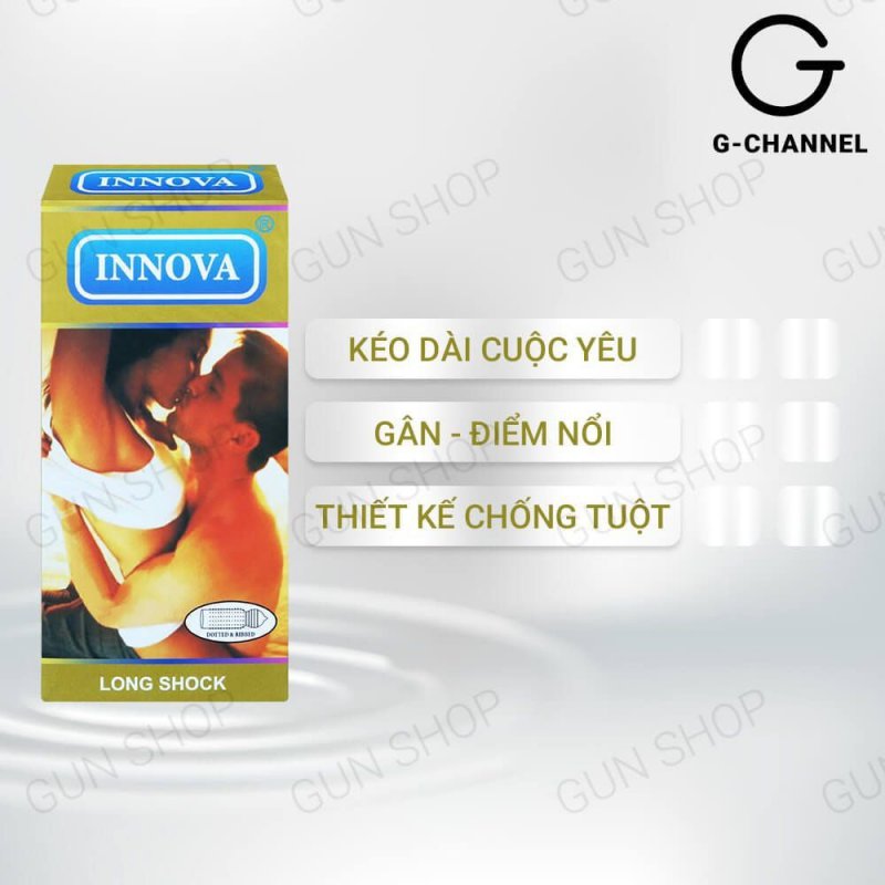 Bao cao su Innova Vàng kéo dài, an toàn, hộp 12 cái giá tốt