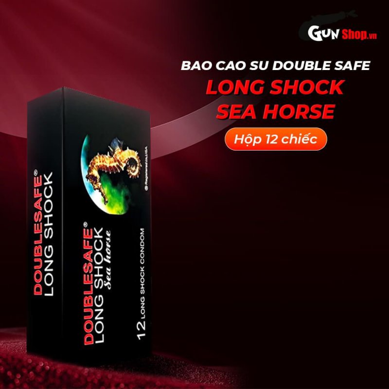 Bao cao su Cá Ngựa hộp 12 cái - Kéo dài thời gian, siêu mỏng