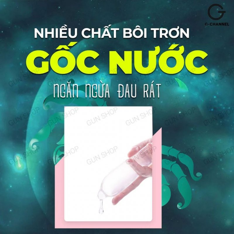 Bao cao su Ropockon Cung Cự Giải - Mỏng 0.03mm hương dâu - Hộp 12 cái