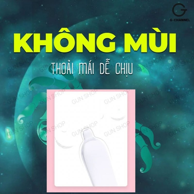 Bao cao su Ropockon Cung Cự Giải - Mỏng 0.03mm hương dâu - Hộp 12 cái